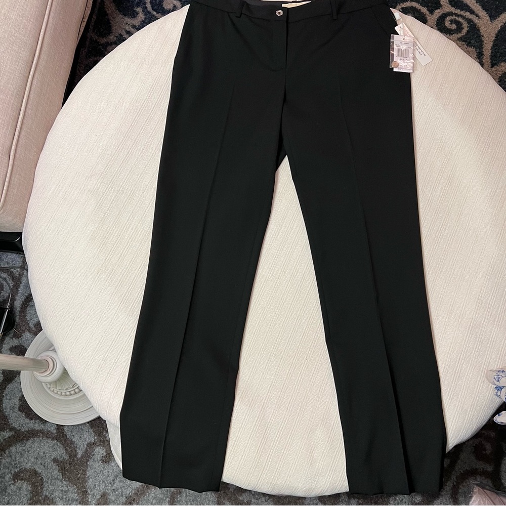 NWT Michael Kors made in Italy black virgin wool trousers 8